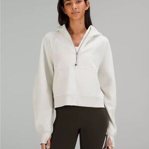 Lululemon Bone Oversized Half-Zip Scuba Hoodie